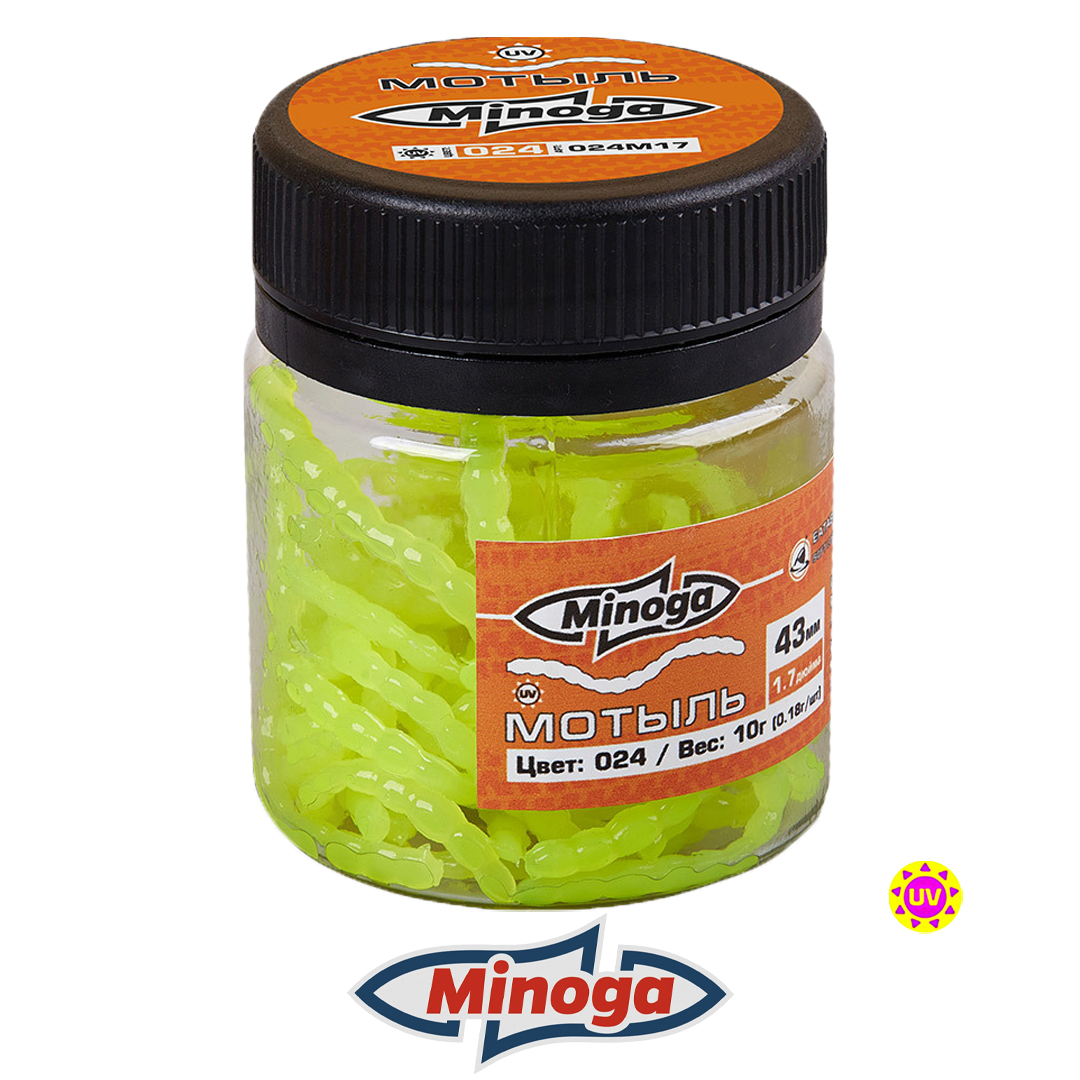 Насадка иск-я Minoga Мотыль 1.7 024 0