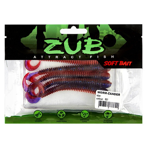 Твистер ZUB Warm-Zander 4.3 021 01