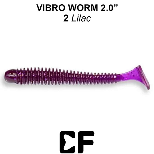 Виброхвост Crazy Fish Vibro Worm 2.0 02 0