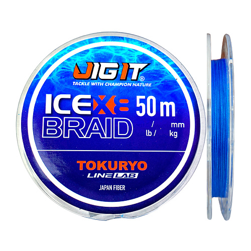 Шнур Jig-It х Tokuryo Ice Braid Х8 Blue 50m 001