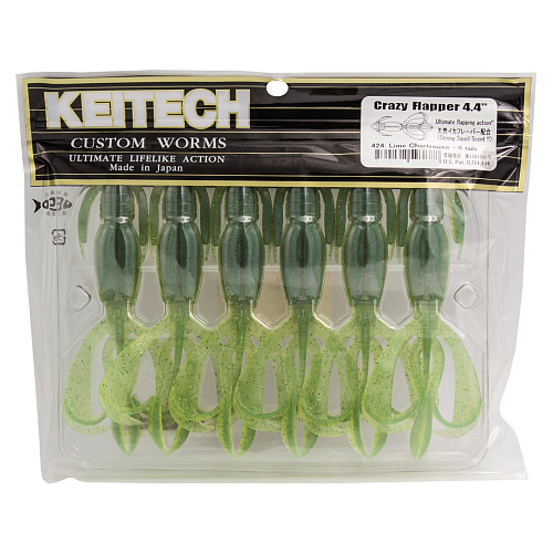 Креатура Keitech Crazy Flapper 4.4 01 упаковка