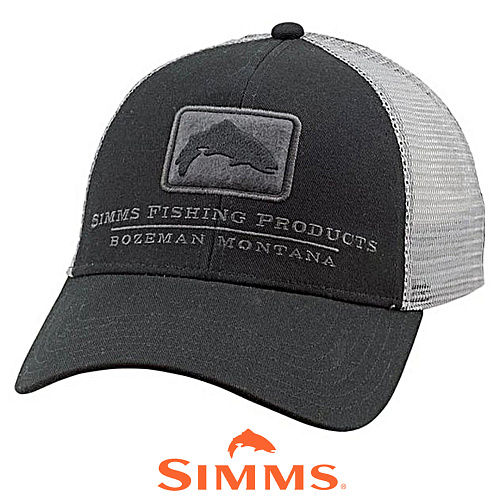 Кепка Simms Trout Icon Trucker Black 00