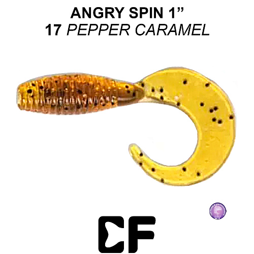 Твистер Crazy Fish Angri Spin 1.0 17 6 0