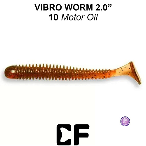 Виброхвост Crazy Fish Vibro Worm 2.0 10 0