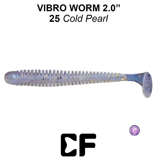 Виброхвост Crazy Fish Vibro Worm 2.0 25 0