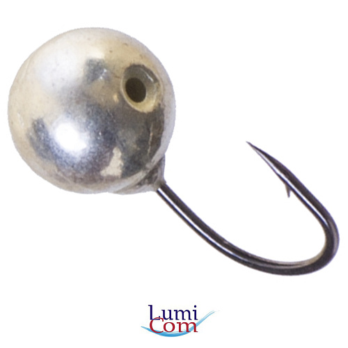 Мормышка LumiCom вольфрам Дробинка отверстие (гальваника) 02 Ag