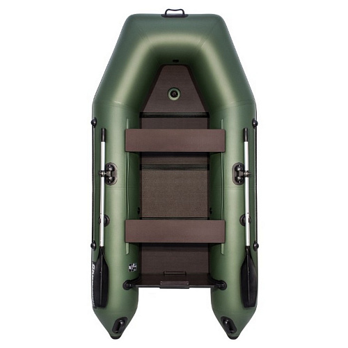 Лодка Аква Моторная 2900 Слань книжка киль зеленый 00