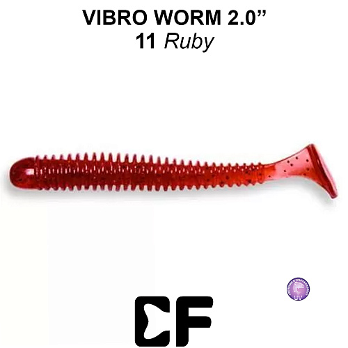 Виброхвост Crazy Fish Vibro Worm 2.0 11 0