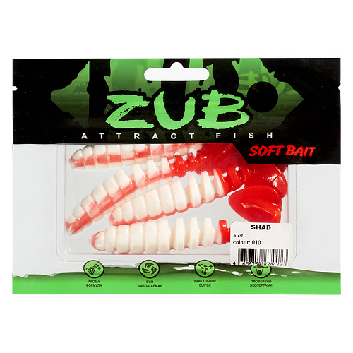 Виброхвост ZUB Shad 3,0-4,0 010 01