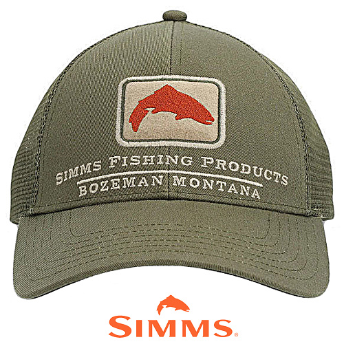 Кепка Simms Trout Icon Trucker Riffle Green 00