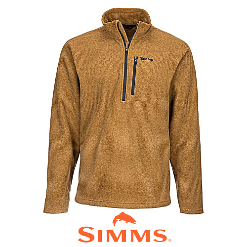 Пуловер Simms Rivershed Sweater Quarter Zip '20 Dark Bronze 00