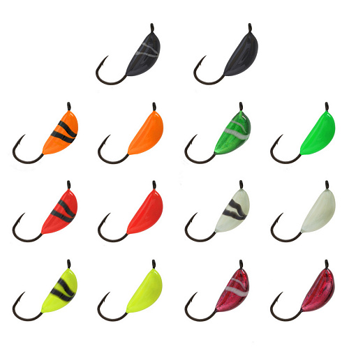 Мормышка LumiCom вольфрам Банан с ушком (обмазка) 00