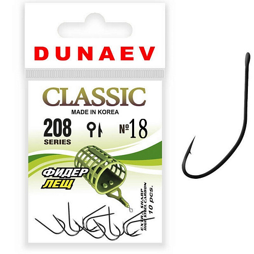 Одинарный Dunaev Classic 208 фидер лещ 18