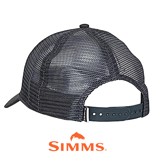 Кепка Simms Trout Icon Trucker Carbon 01