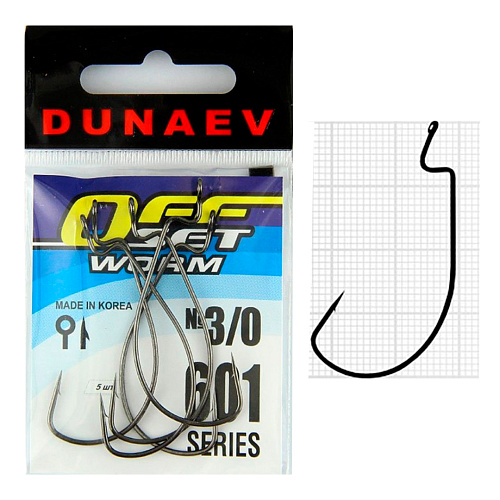 Крючок Dunaev Offset Worm 601 3.0