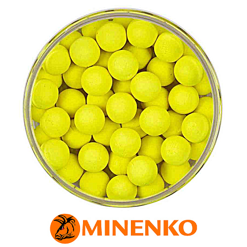 Бойлы Minenko Pop-Up плавающие 14мм (Pineapple Fluo) 03