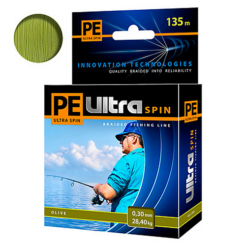 Шнур Aqua PE Ultra Spin Oliva 030