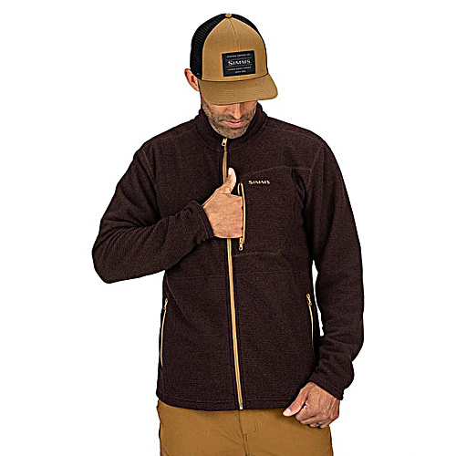 Пуловер Simms Rivershed Sweater Quarter Zip '20 Dark Bronze 01