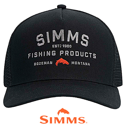 Кепка Simms Double Haul Trucker 00 Black