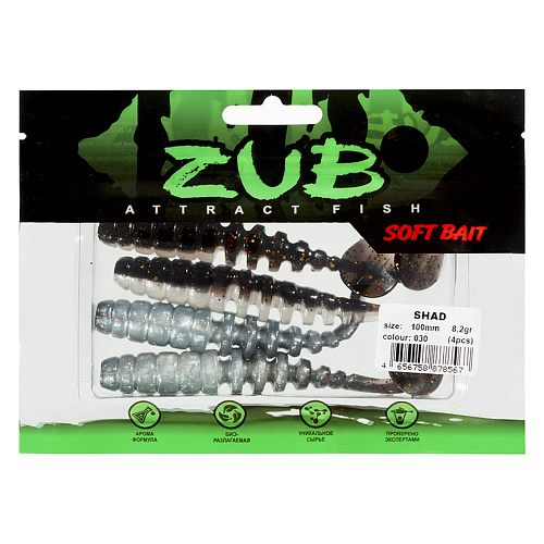 Виброхвост ZUB Shad 3,0-4,0 030 01