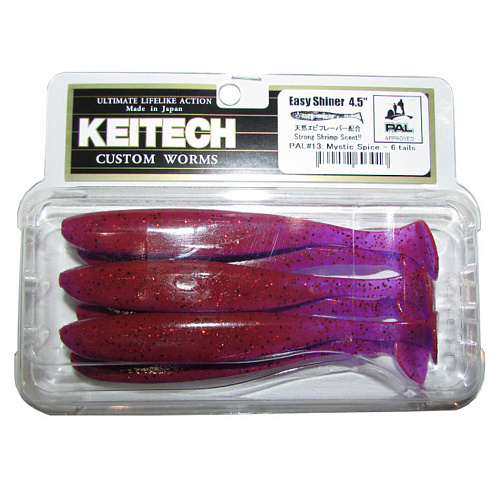 Виброхвост Keitech Easy Shiner 4.5 01 PAL13
