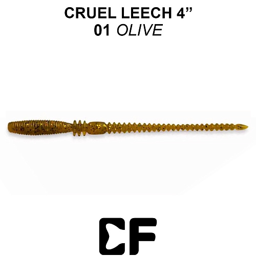 Червь Crazy Fish Cruel Leech 4.0 01 6 0