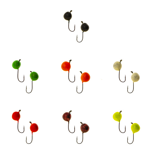 Мормышка LumiCom вольфрам Дробинка с ушком (обмазка) 00