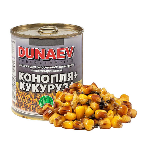Добавка для прикормки Dunaev мет.б 320 Конопля-Кукуруза 1
