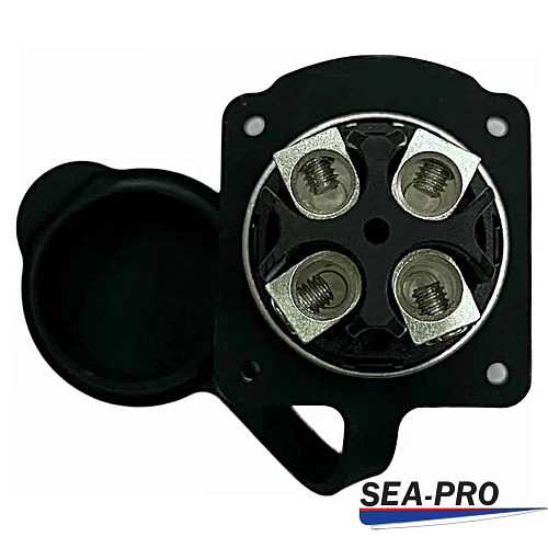 Водонепроницаемый разъем Sea-Pro 4 pin 80А 04