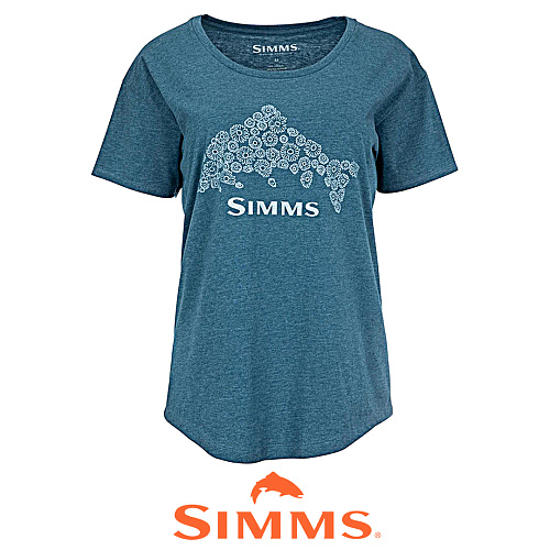 Футболка Simms Women's Floral Trout T-Shirt 00