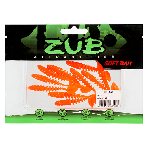 Виброхвост ZUB Shad 1,6-2,0 201 01