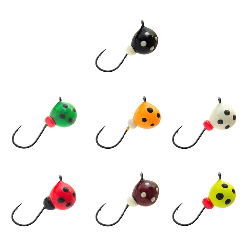 Мормышка LumiCom вольфрам Дробинка с ушком (обмазка точки) 00