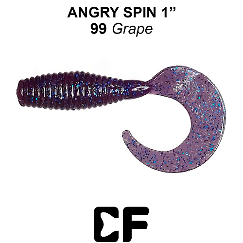 Твистер Crazy Fish Angri Spin 1.0 99 6 0