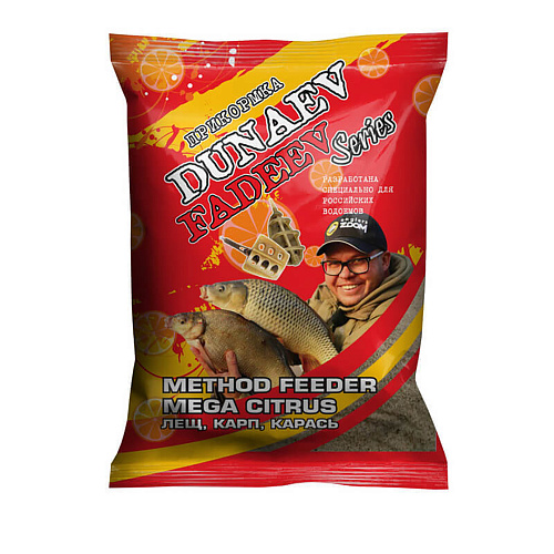 Прикормка Dunaev Fadeev Feeder Метод Мега Цитрус
