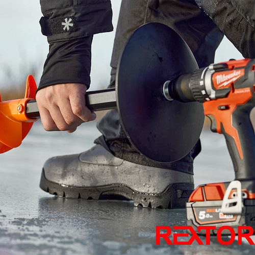 Шнек ледобура Rextor Thunderbolt пластиковый с адаптером 07