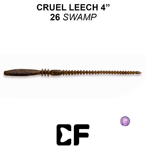 Червь Crazy Fish Cruel Leech 4.0 26 6 0