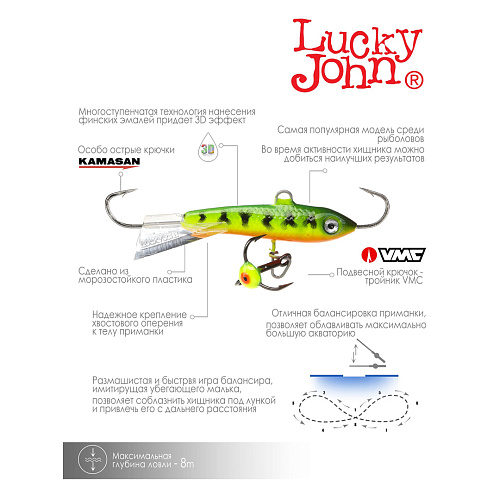 Балансиры lucky John Classic 5+тр блистер 01
