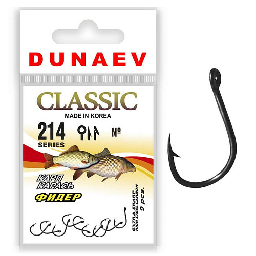 Одинарный Dunaev Classic 214 карп карась фидер 00