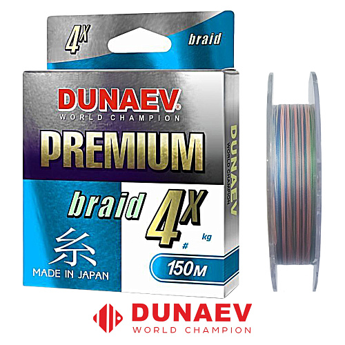 Шнур Dunaev Premium PEx4 MultiColor 150м 01