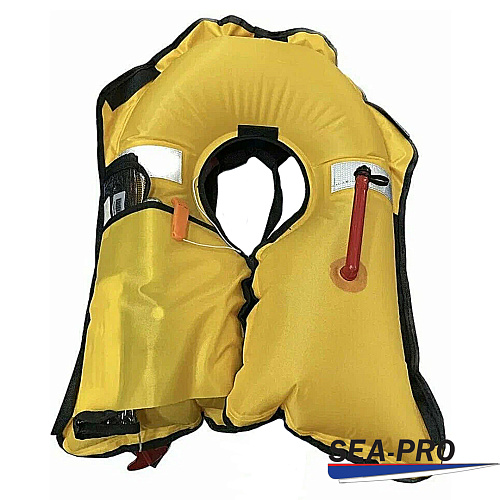 Жилет Sea-Pro спасательный автоматический красный 02