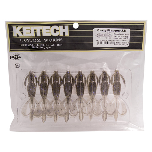 Креатура Keitech Crazy Flapper 2.8 01 упаковка