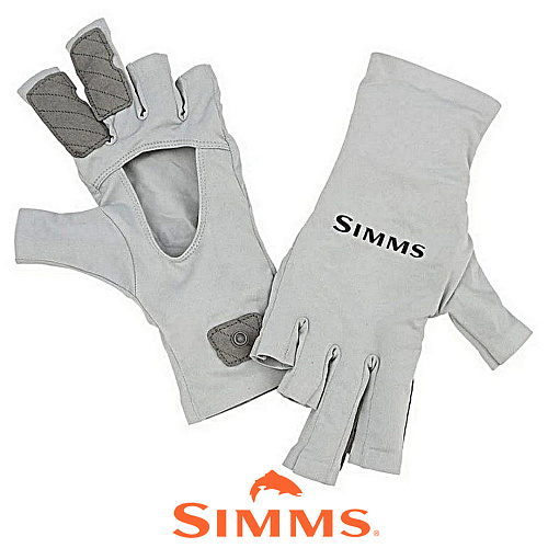 Перчатки Simms Solarflex Sun Glove sterling 01