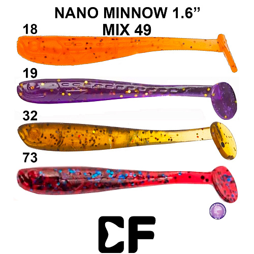 Виброхвост Crazy Fish Nano Minnow 1.6 M49 0