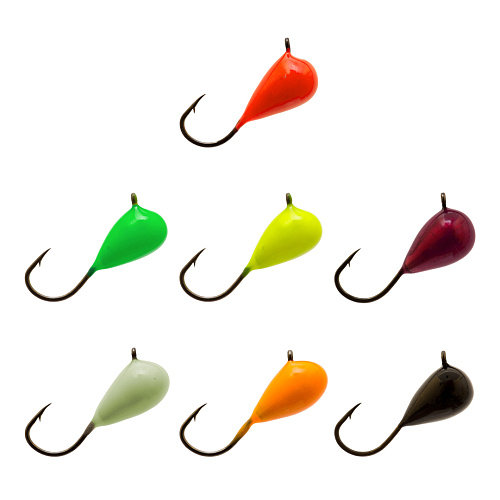 Мормышка LumiCom вольфрам Капля с ушком (обмазка) 00