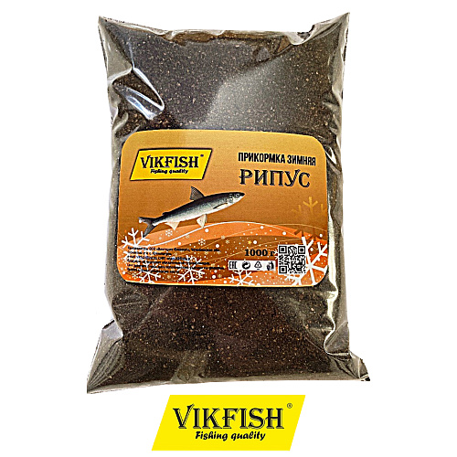 Прикормка Vikfish зимняя рипус чёрный краб