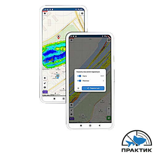 Беспроводной эхолот Практик 8 Маяк GPS 04