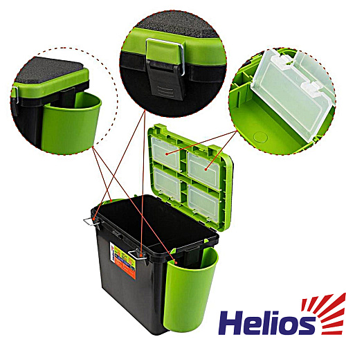 Ящик зима Helios FishBox односекционный 19L 20