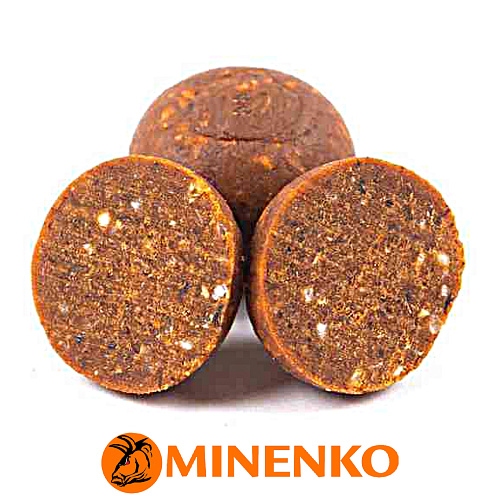 Бойлы Minenko Soluble пылящие насадочные 14мм (Orange Plum) 04