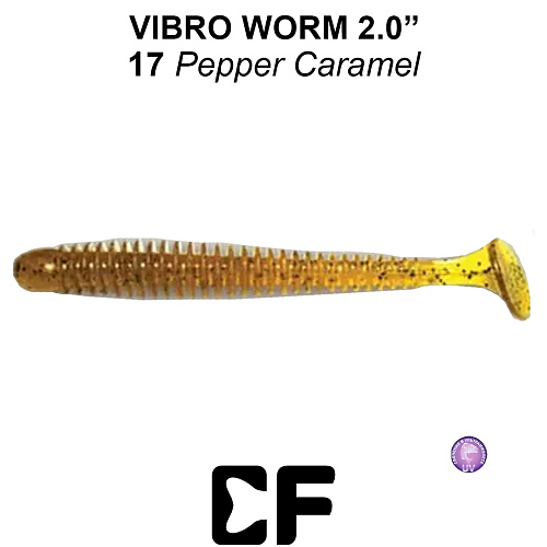 Виброхвост Crazy Fish Vibro Worm 2.0 17 0
