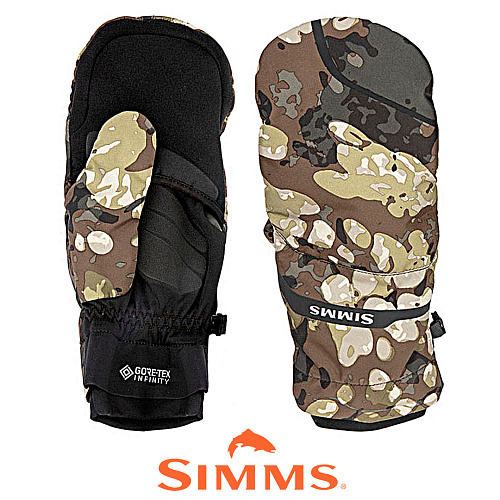 Рукавицы Simms Gore-Tex ExStream FO Mitt riparian camo 00